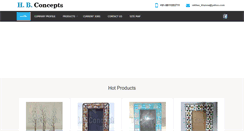 Desktop Screenshot of hbconceptshandicrafts.com